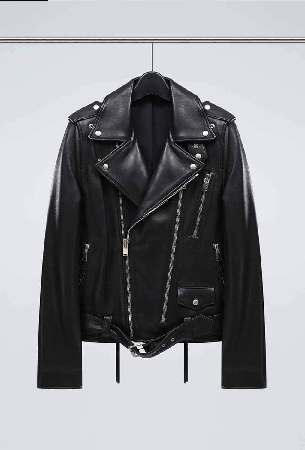 W. Real Leather Lambskin Rider Jacket 상품이미지2
