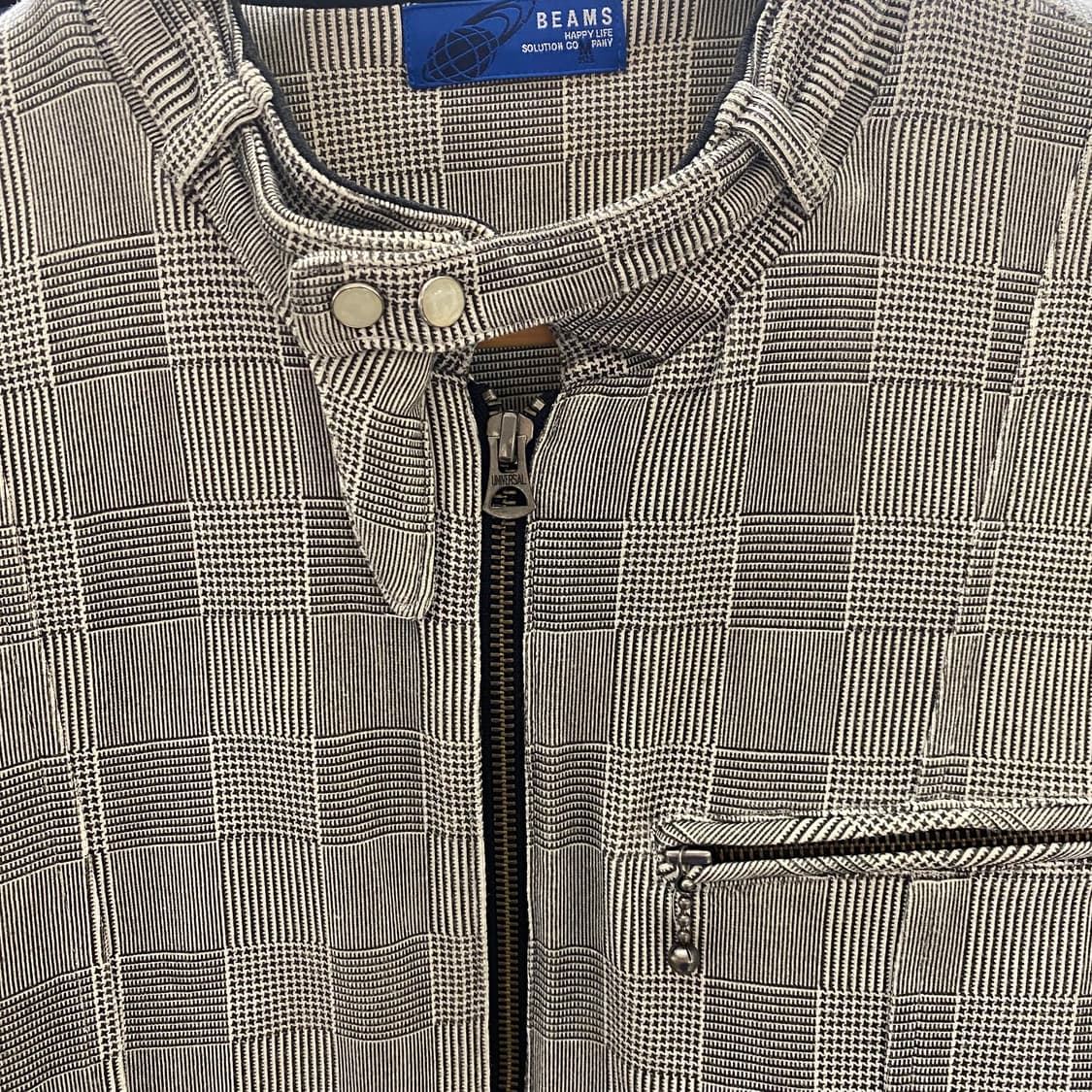 빔즈 글랜체크 웨스턴 라이더 자켓 상품이미지6