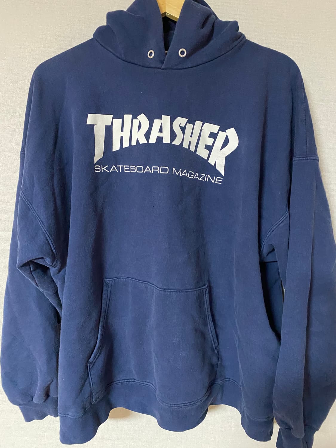 빈티지 트레셔 후드티 네이비 XL 상품이미지1