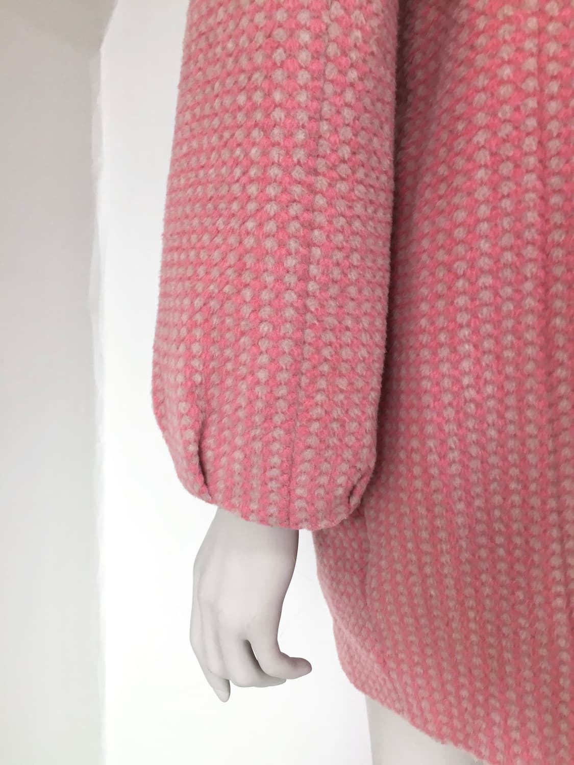 Coral Pink Balloon Silhouette Wool Coat 상품이미지9