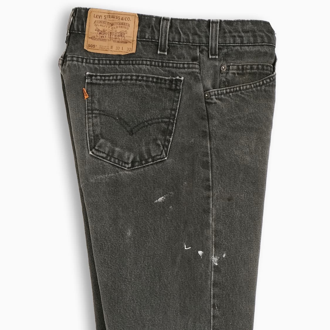 리바이스 505 오렌지탭 흑청 블랙진 90s USA OR5053280 상품이미지5