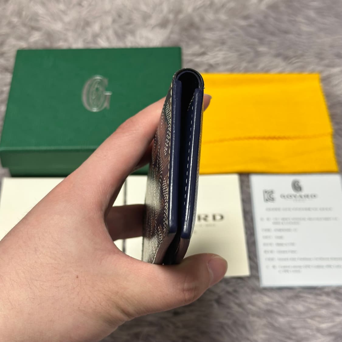[풀구성] 고야드 생피에르 카드지갑 스페셜네이비 상품이미지5