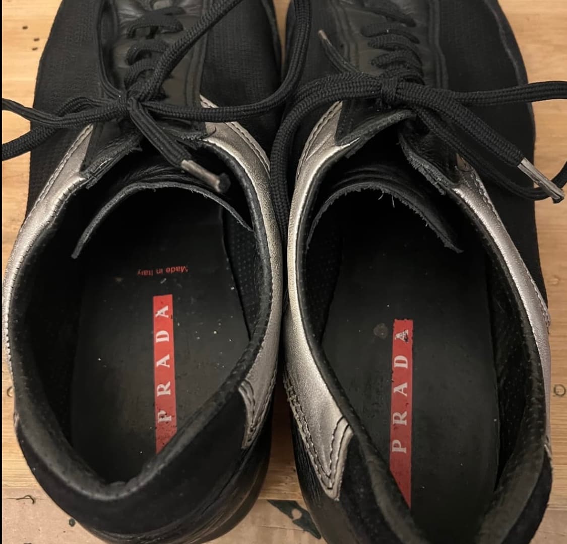 프라다 아메리카컵 메쉬실버 90-00s 상품이미지3