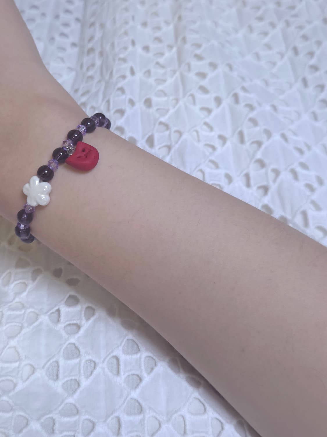 [핸드메이드] 고양이 팬던트 비즈팔찌 상품이미지5