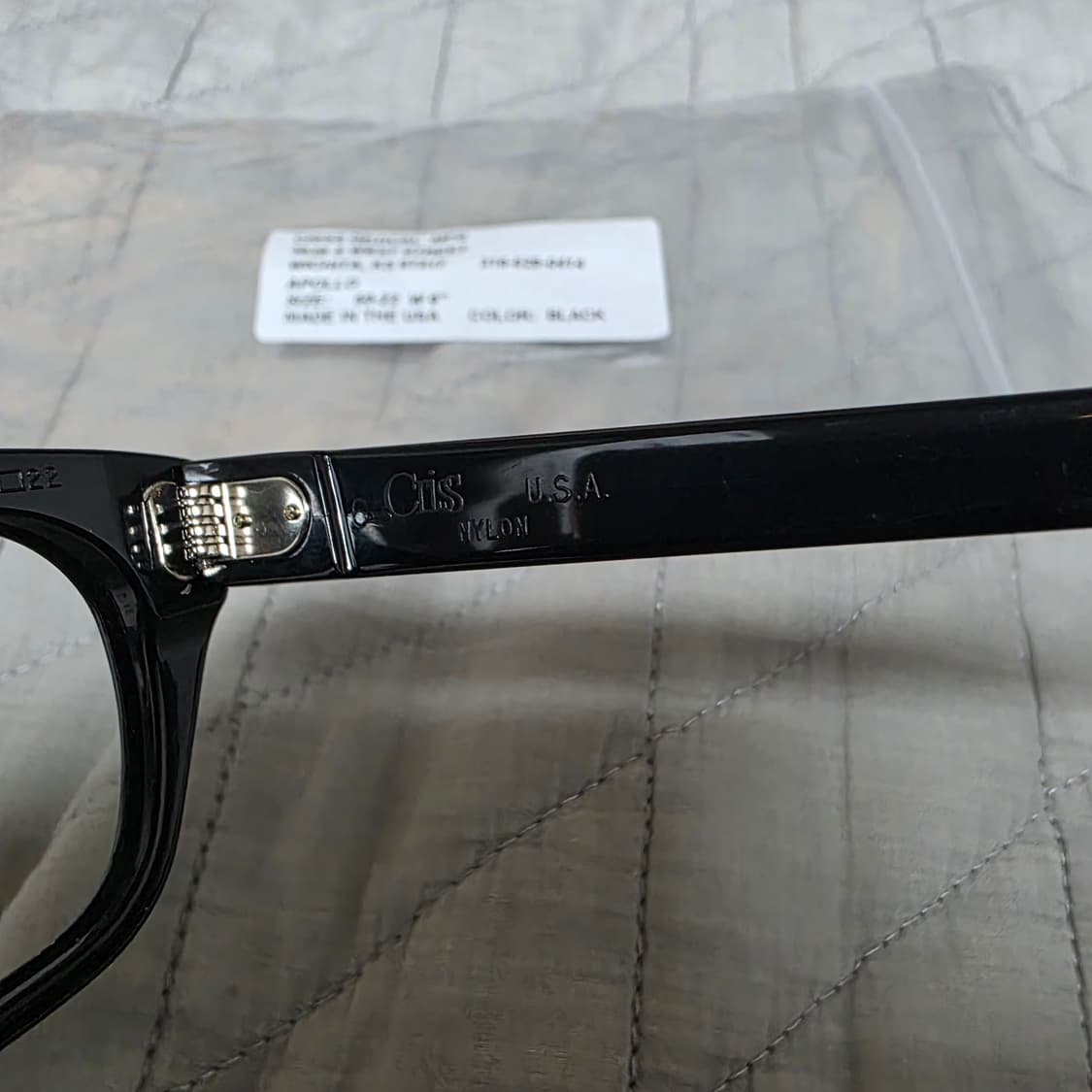 [50-22] 빈티지 크리스 옵티컬 아폴로 APOLLO 블랙 안경테 상품이미지5