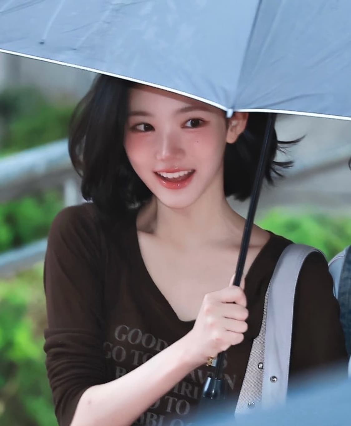 (하츠투하츠 지우 착용) 배드블러드 탑 에스프레소 긴팔티 상품이미지1