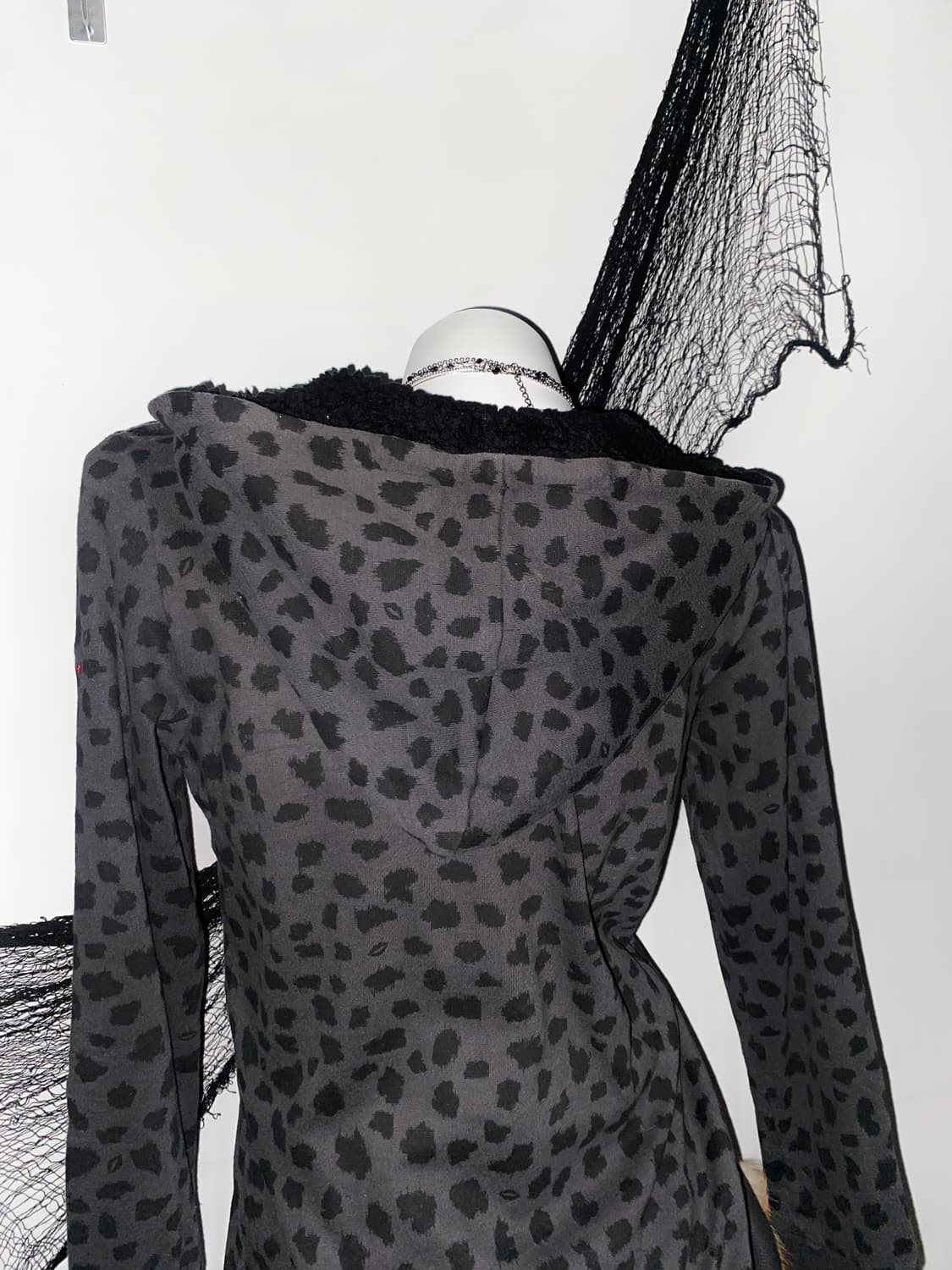 ꒰ঌ 키스마크 갸루 레오파드 후드집업 ໒꒱ 상품이미지6