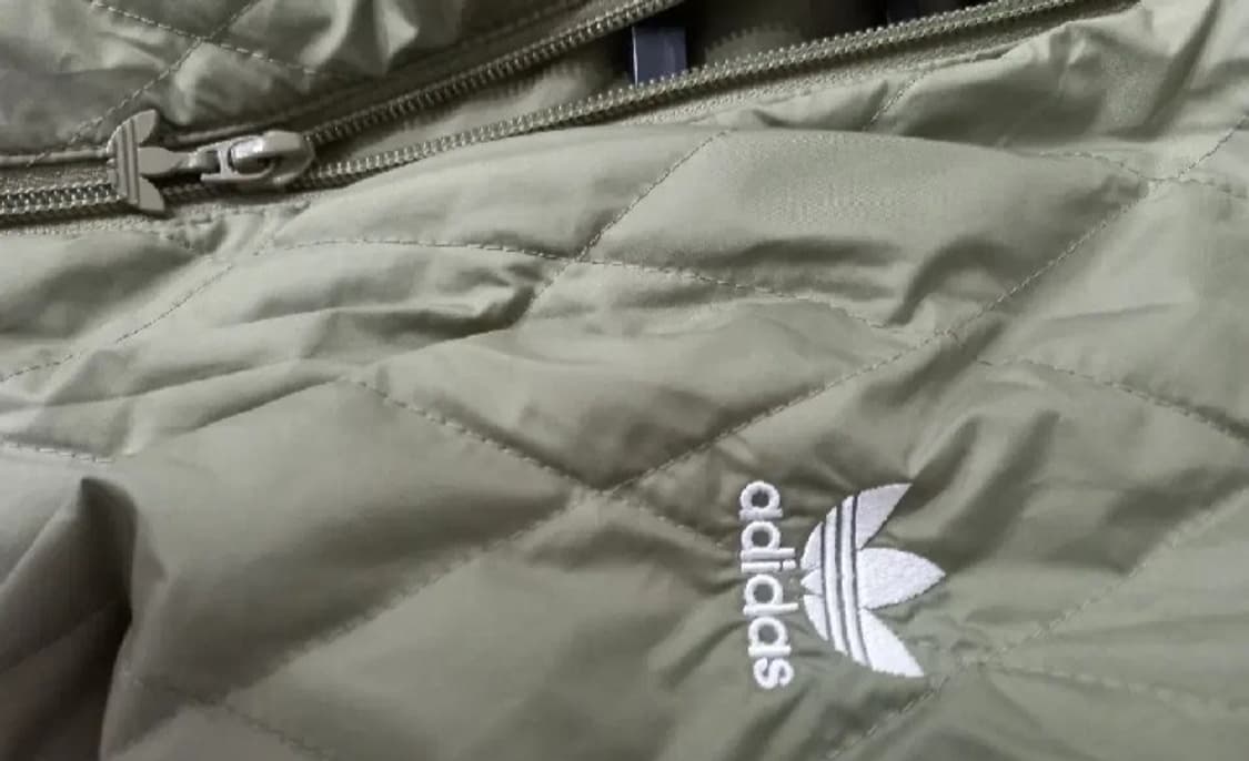 아디다스 대장급 카키 퀄팅 트랙탑 저지 져지집업 100/L 상품이미지3