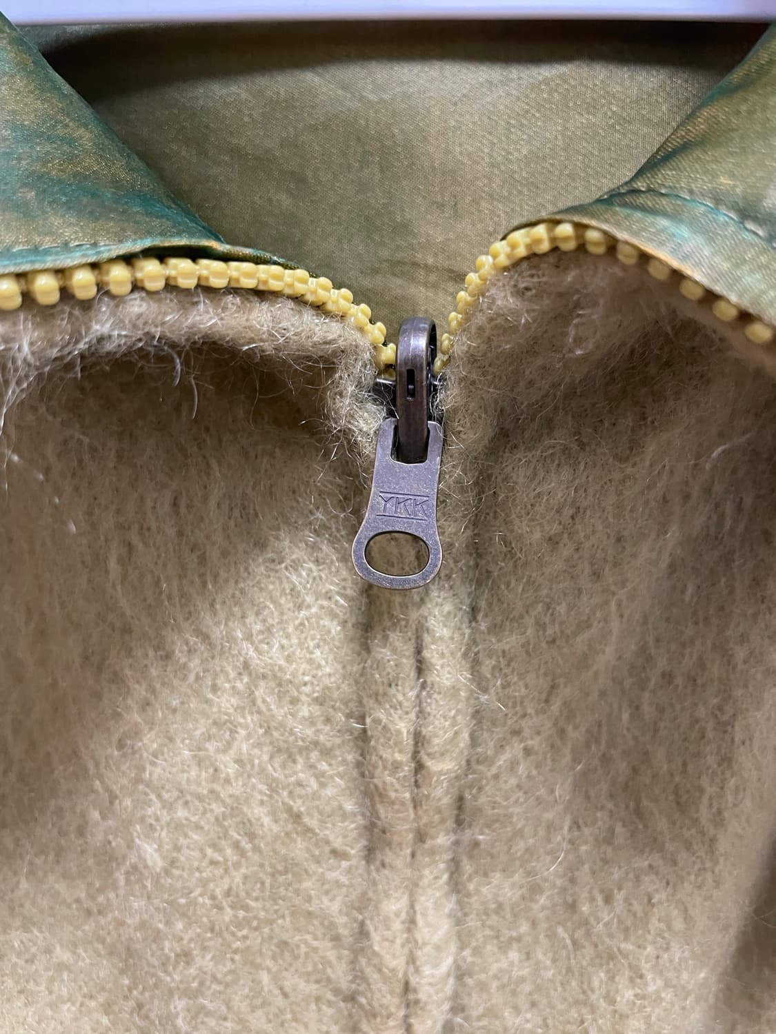 울 블렌드 하프 집업 자켓 올리브 (Made in Italy) 상품이미지3