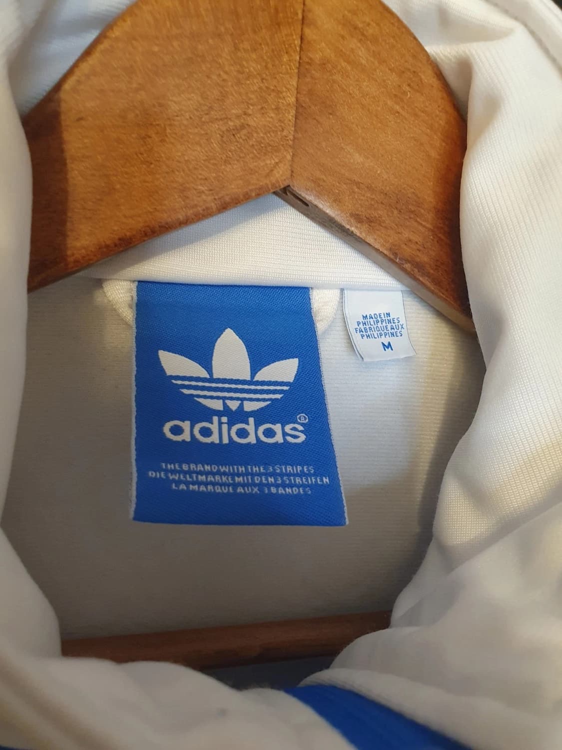 레어 아디다스 스트라이프 파이어버드 트랙 탑 져지 블루 M 상품이미지5