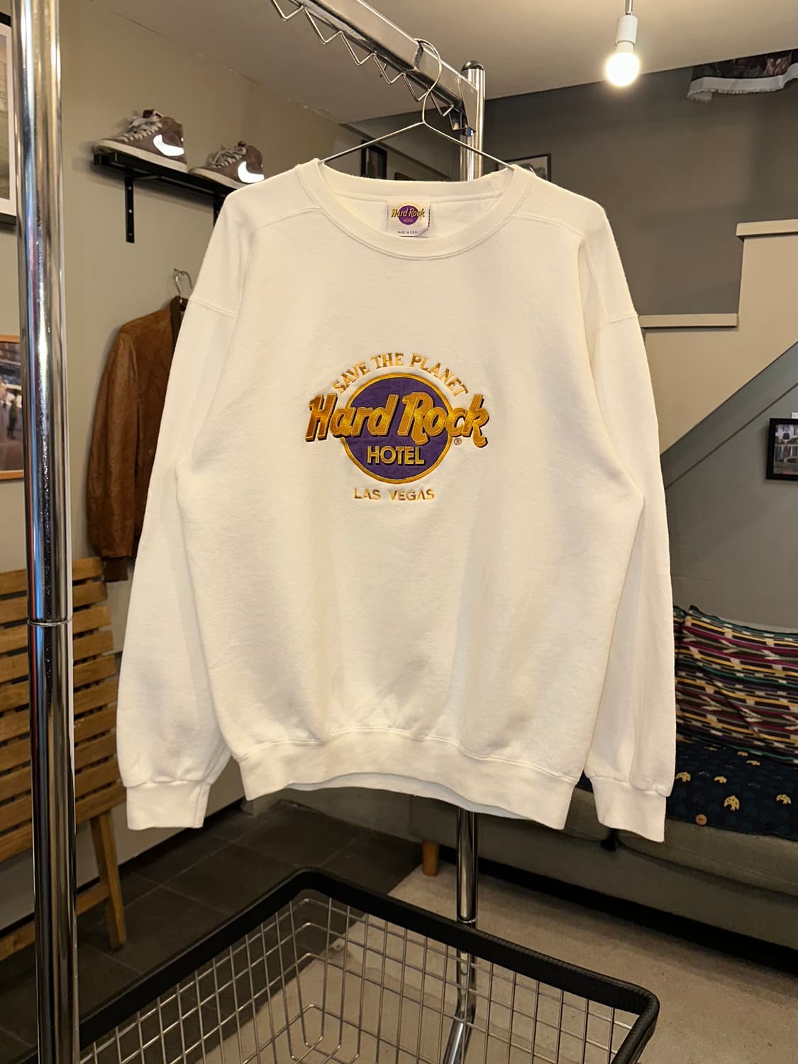 90’s Hard Rock Las Vegas logo sweatshirt 상품이미지3