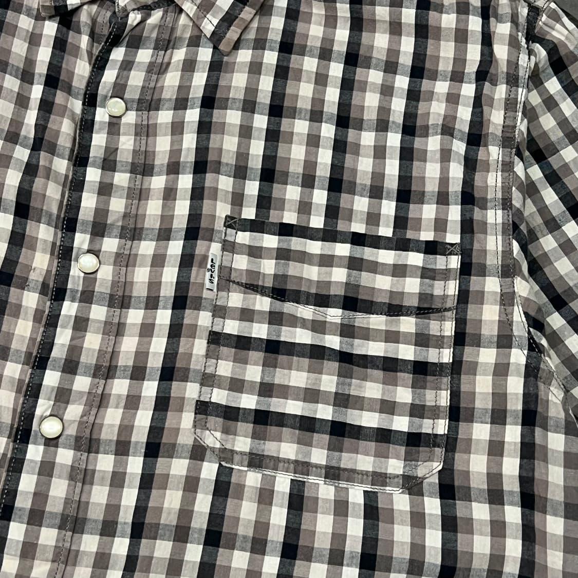  리바이스 체크 웨스턴 하프 셔츠 y16315 상품이미지4