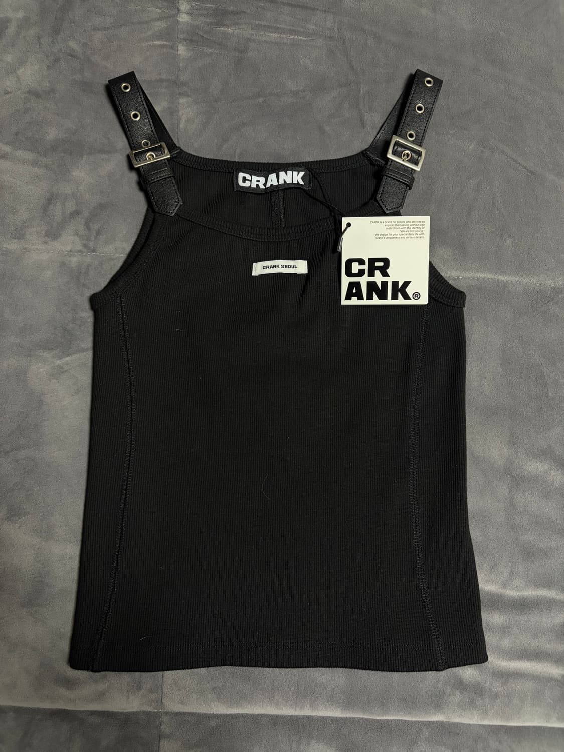 크랭크 CRANK RIBBED SLEEVELESS 새제품 상품이미지4