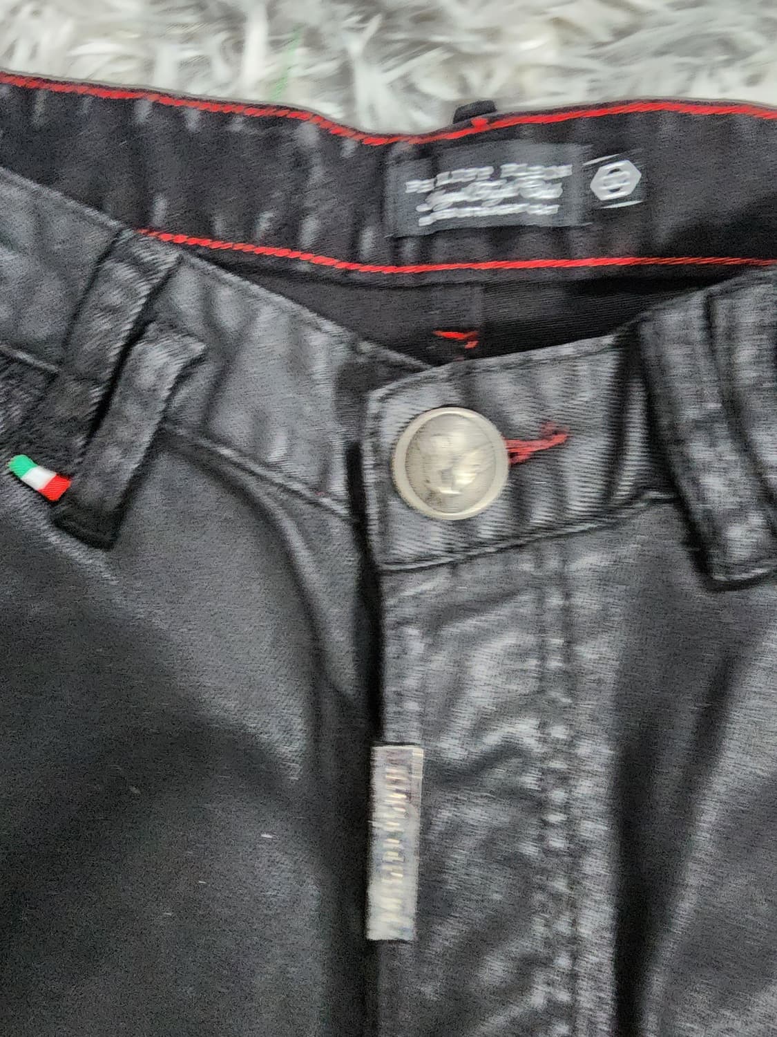 필립플레인  블랙 왁스코팅진 상품이미지5