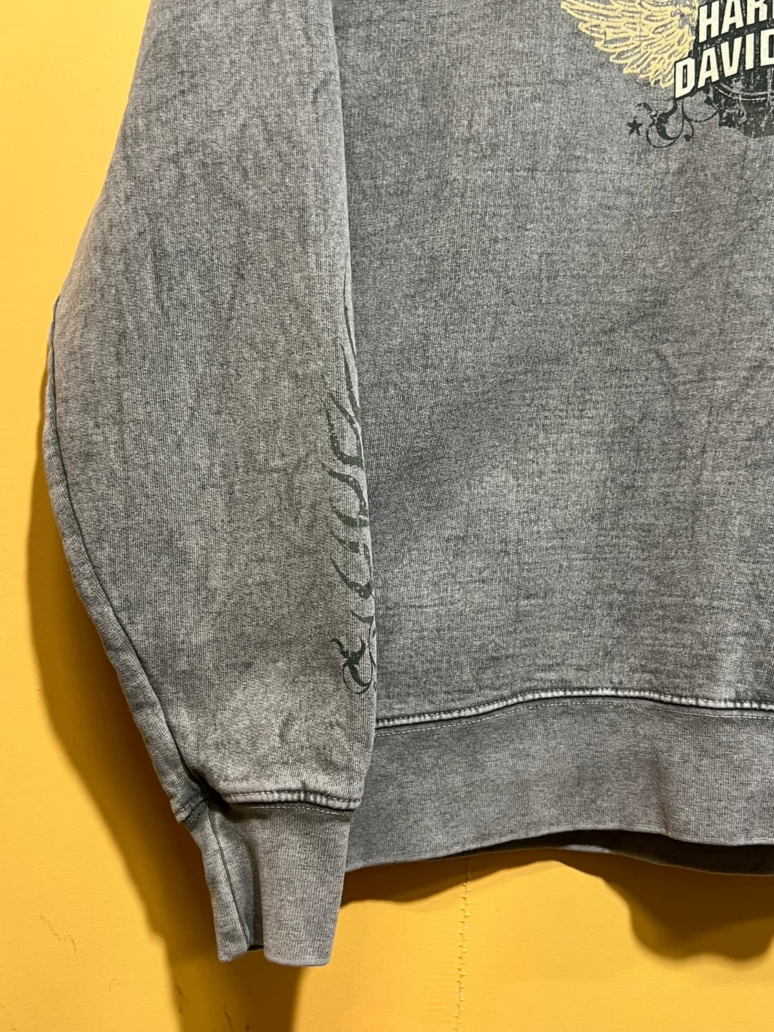 [M] 할리데이비슨 V 노치 윙 그래픽 맨투맨 플레임 상품이미지4