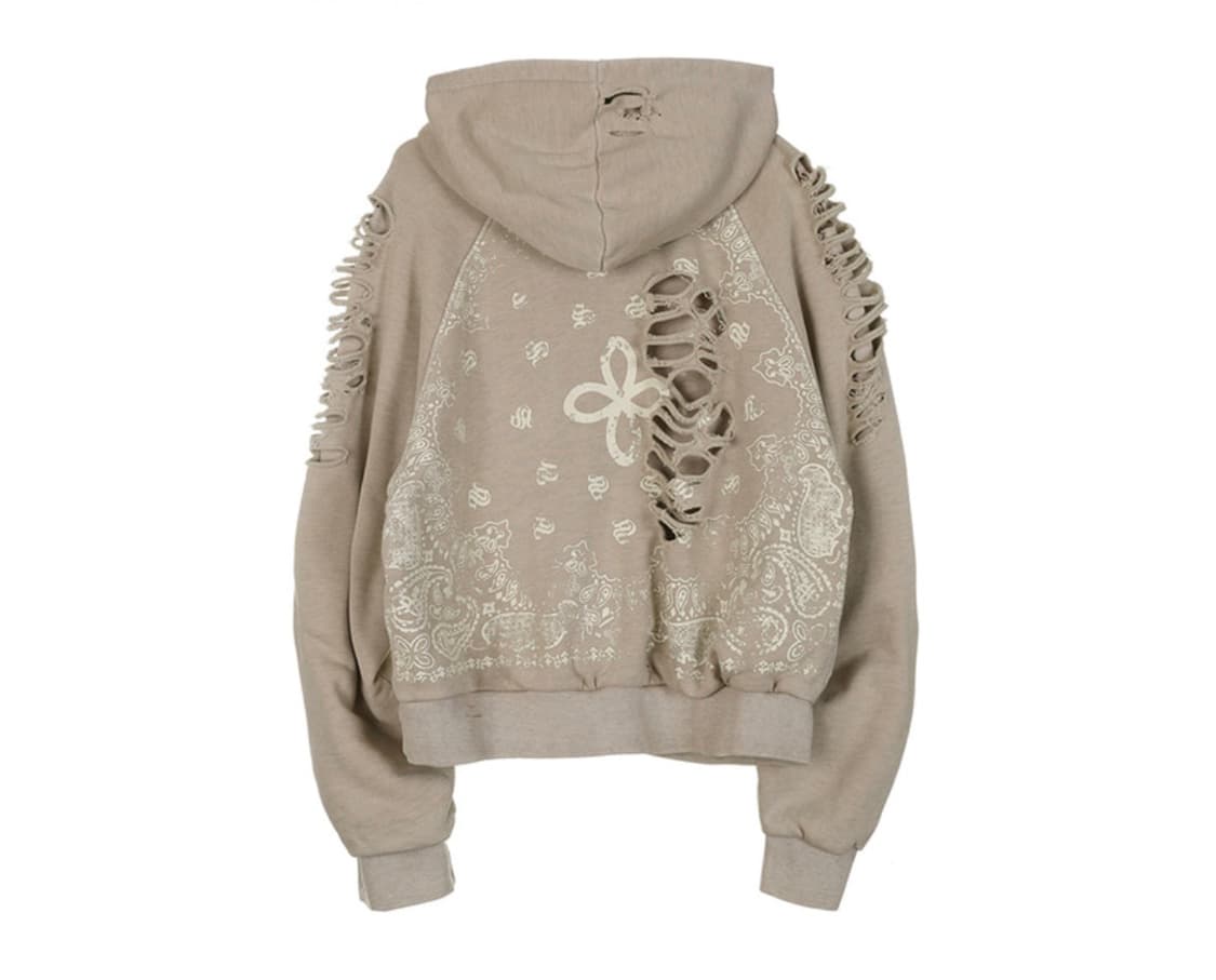 SURGERY Paisley Destroyed Hoodie 상품이미지2