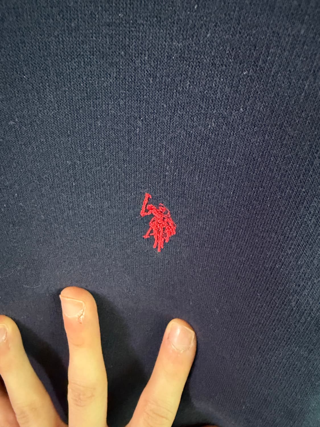 US 폴로 네이비 맨투맨 티셔츠 상품이미지4