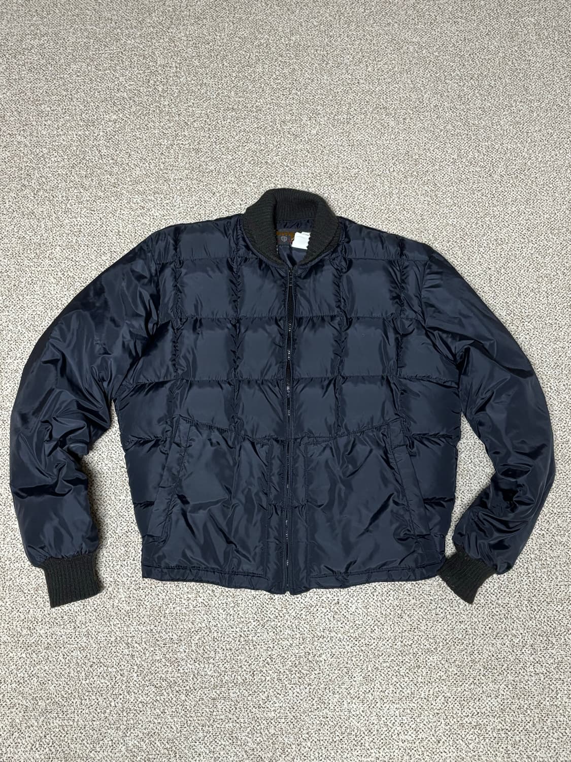 (L) tempco 템포 빈티지 다운자켓 블랙 상품이미지1