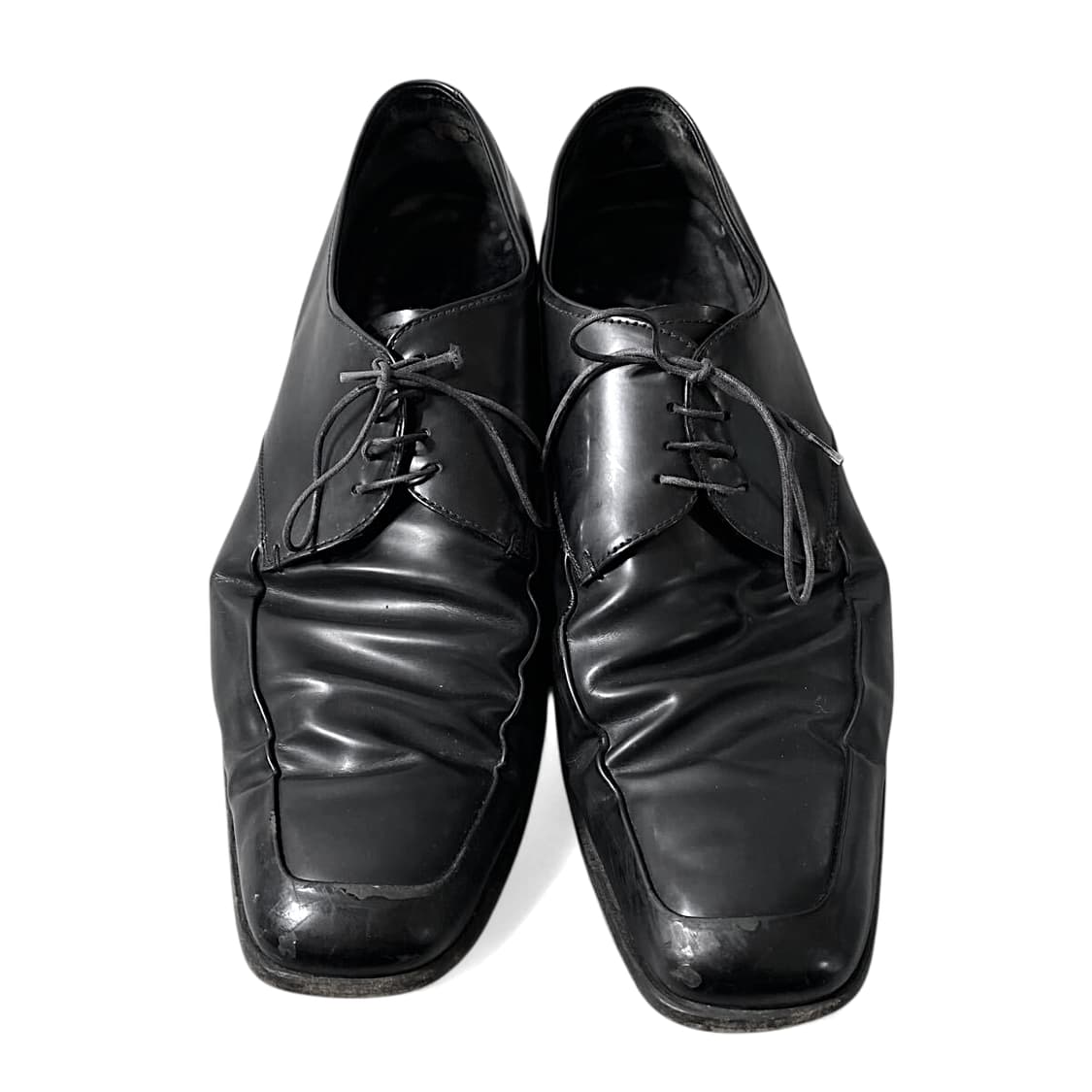 프라다 브러시드 레더 더비슈즈 레이스업 상품이미지2