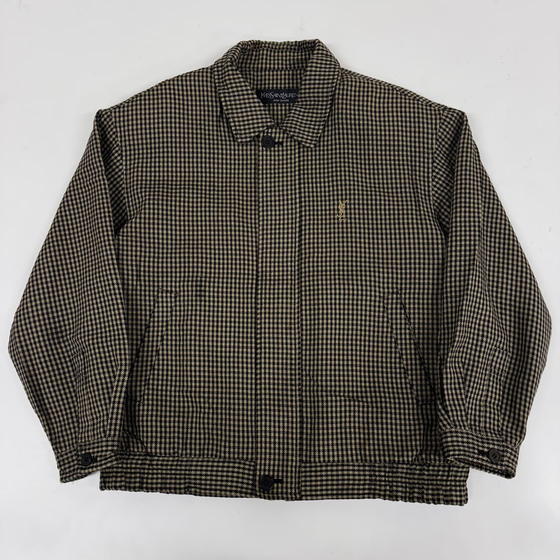 입생로랑 체크 블루종  상품이미지3