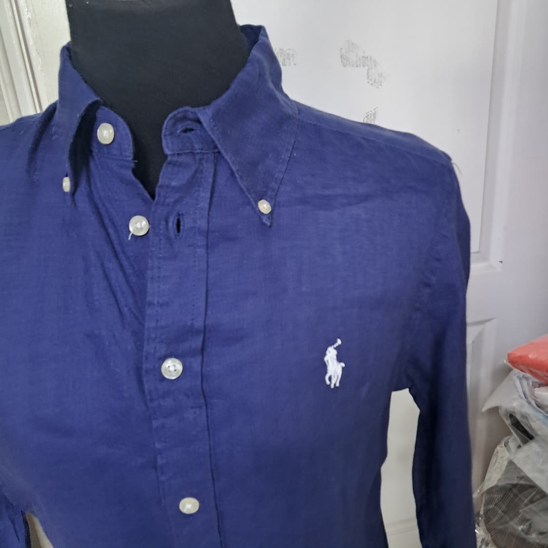 폴로 랄프로렌 클래식핏 린넨 셔츠 XS(155/80) 상품이미지4