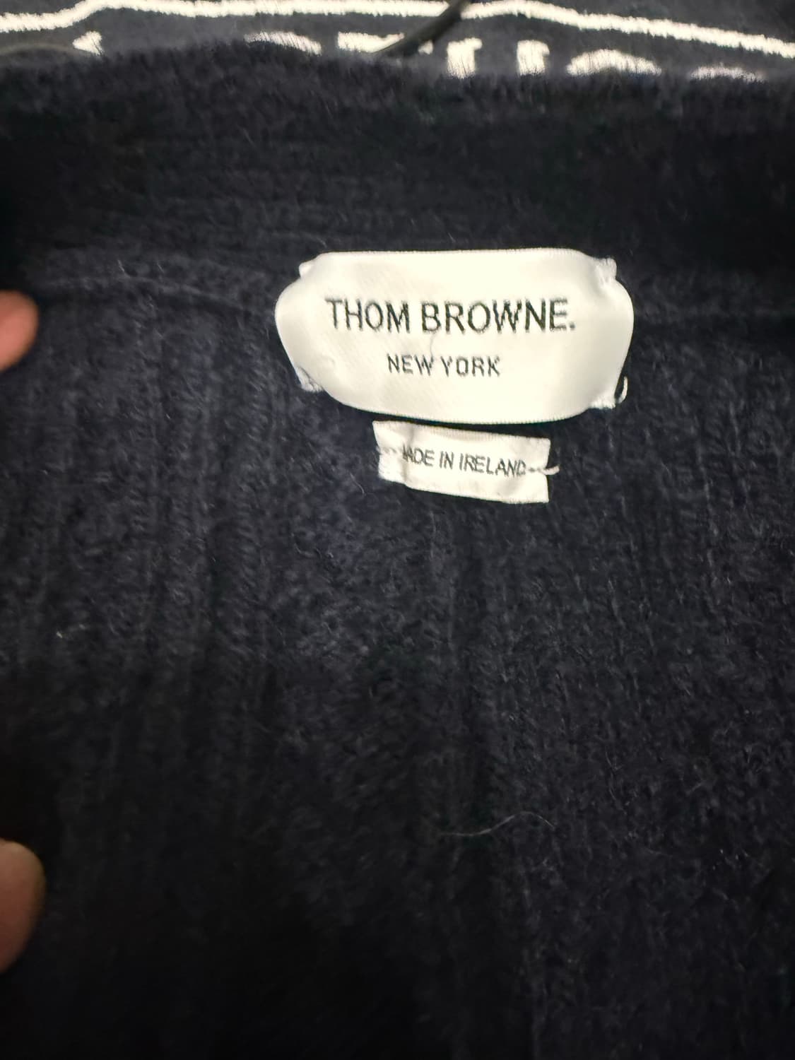 톰브라운 도네갈 케이블 사선 가디건 4사이즈 상품이미지3