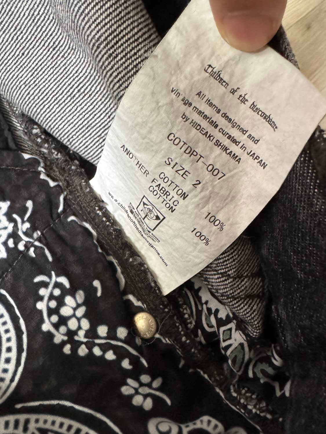 칠드런 오브 더 디스코던스 반다나 리메이크 데님 상품이미지6