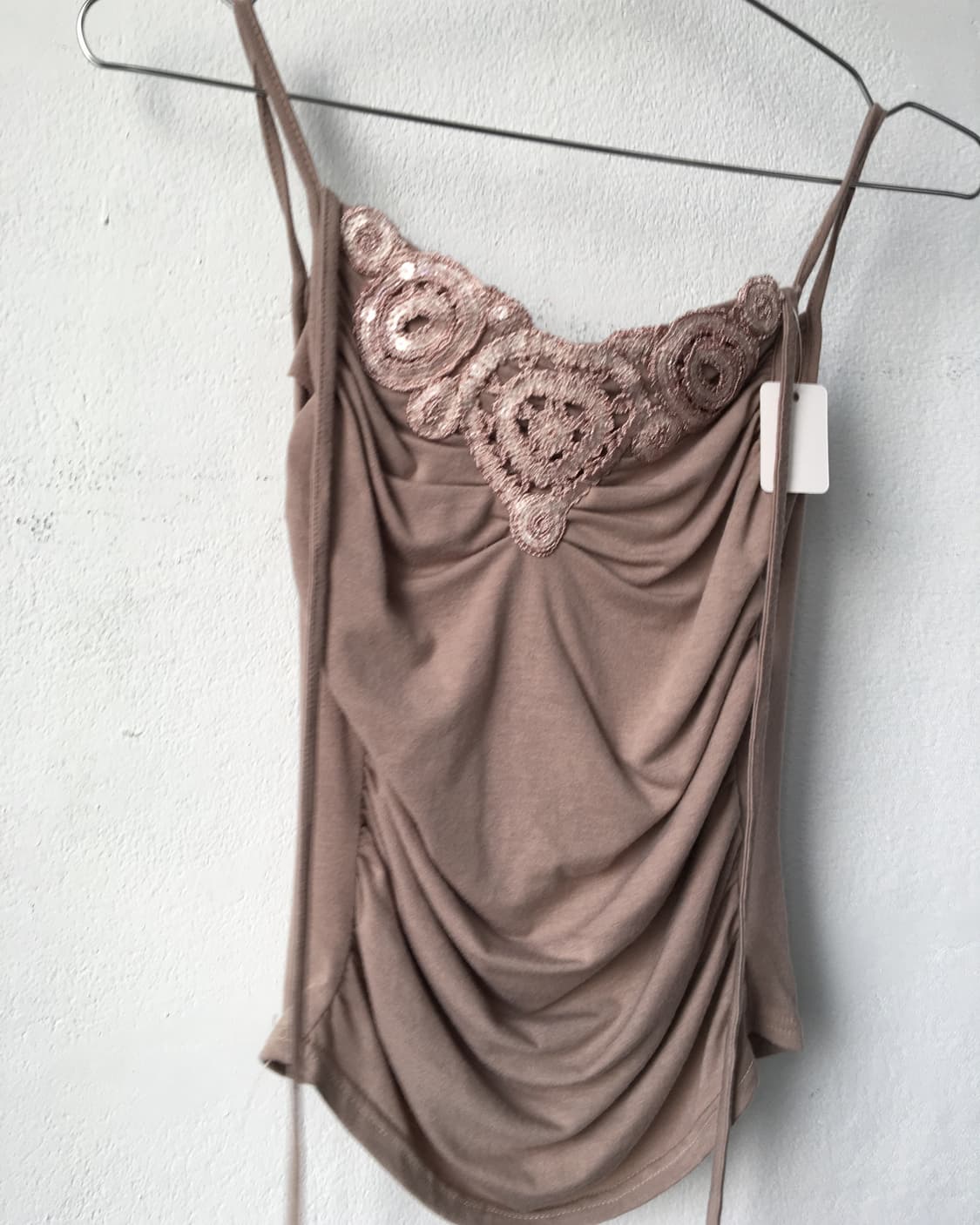 Crochet point shirring sleeveless 상품이미지4