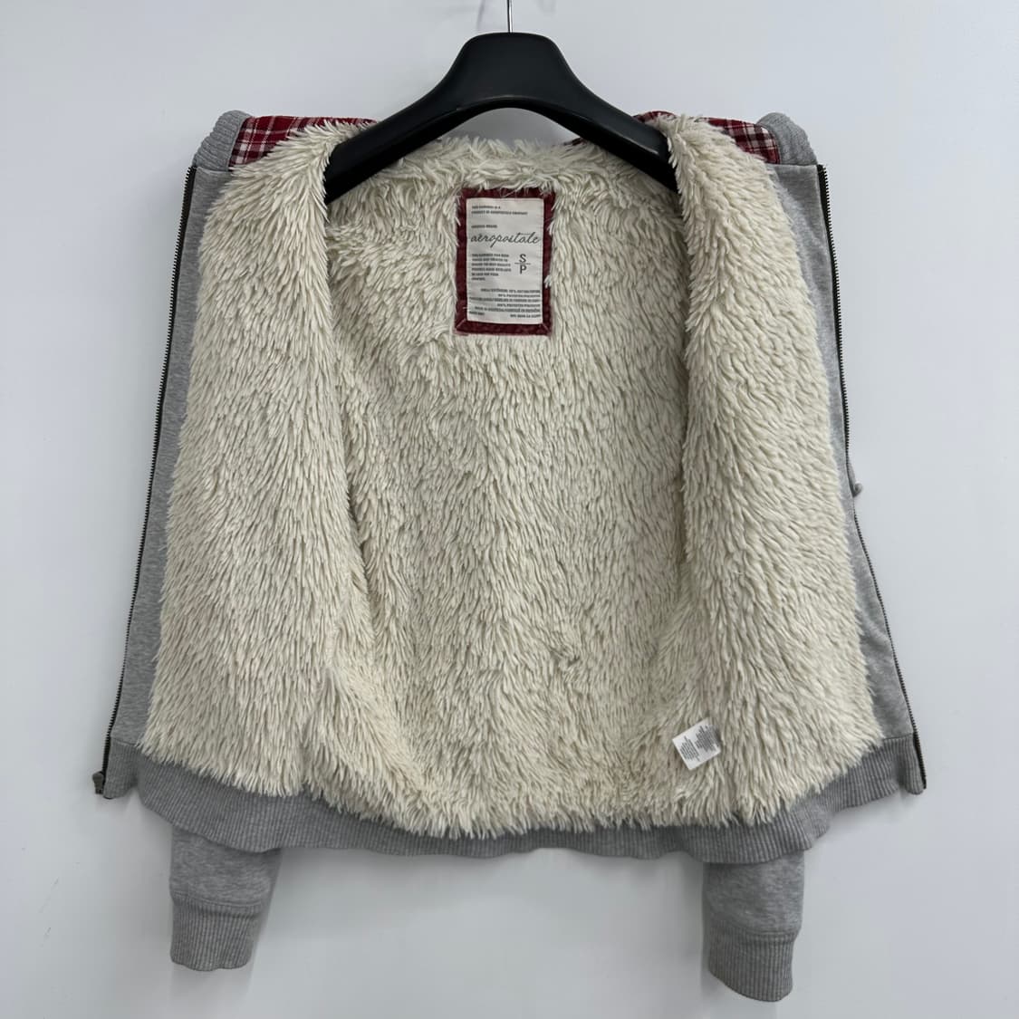 90 AERO y2k 여자 딱붙핏 울프죠 후드집업 상품이미지3