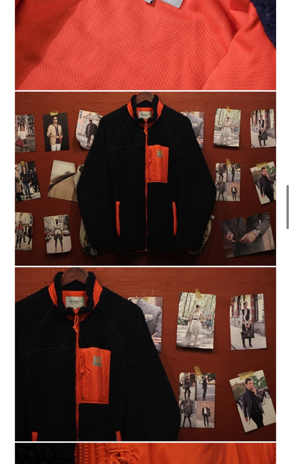 칼하트 플리스 뽀글이 집업 상품이미지3