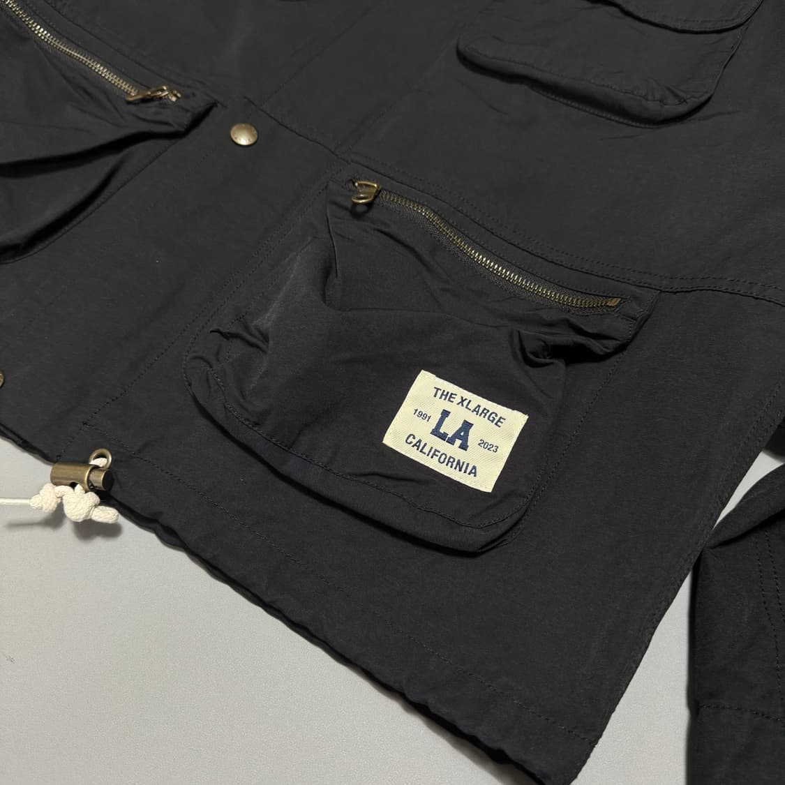 엑스라지(X-Large) 블랙컬러 4포켓 코튼 나일론 유틸리티 자켓 상품이미지5