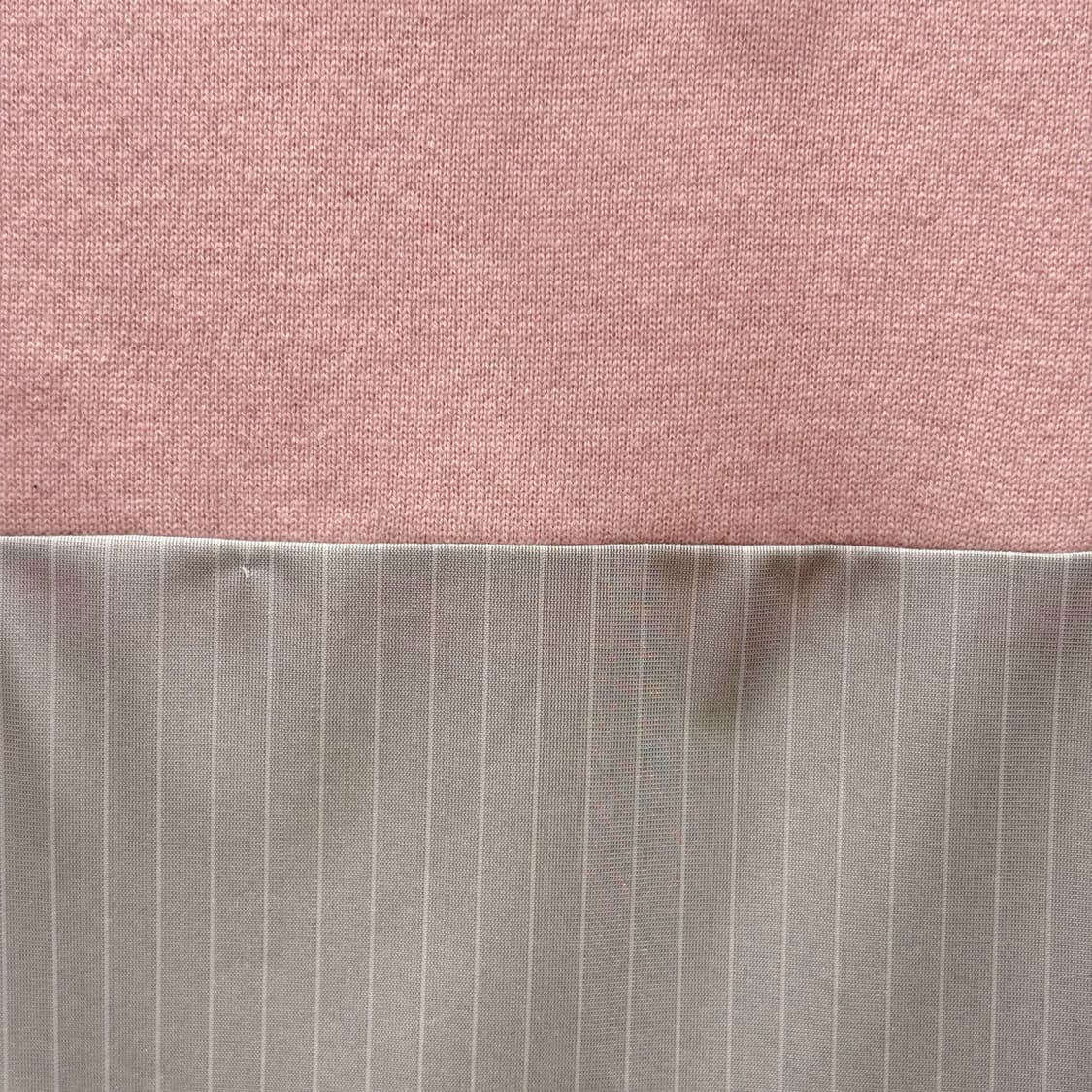 버버리 골프 터틀넥 니트 베스트 레이어드 스트라이프 디테일 핑크 상품이미지7