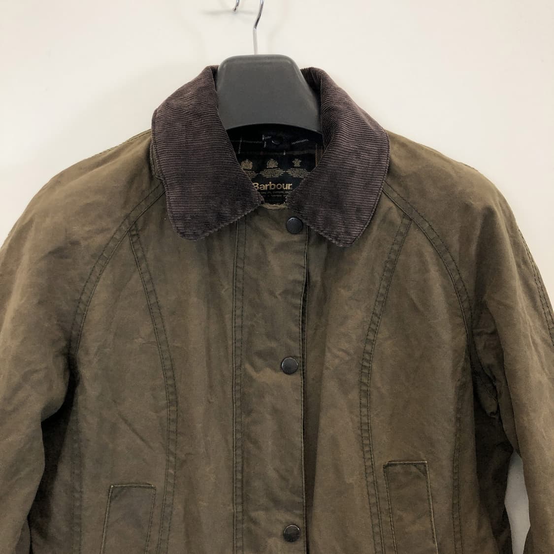 바버 클래식 비드넬 왁스코튼자켓 UK12  상품이미지2
