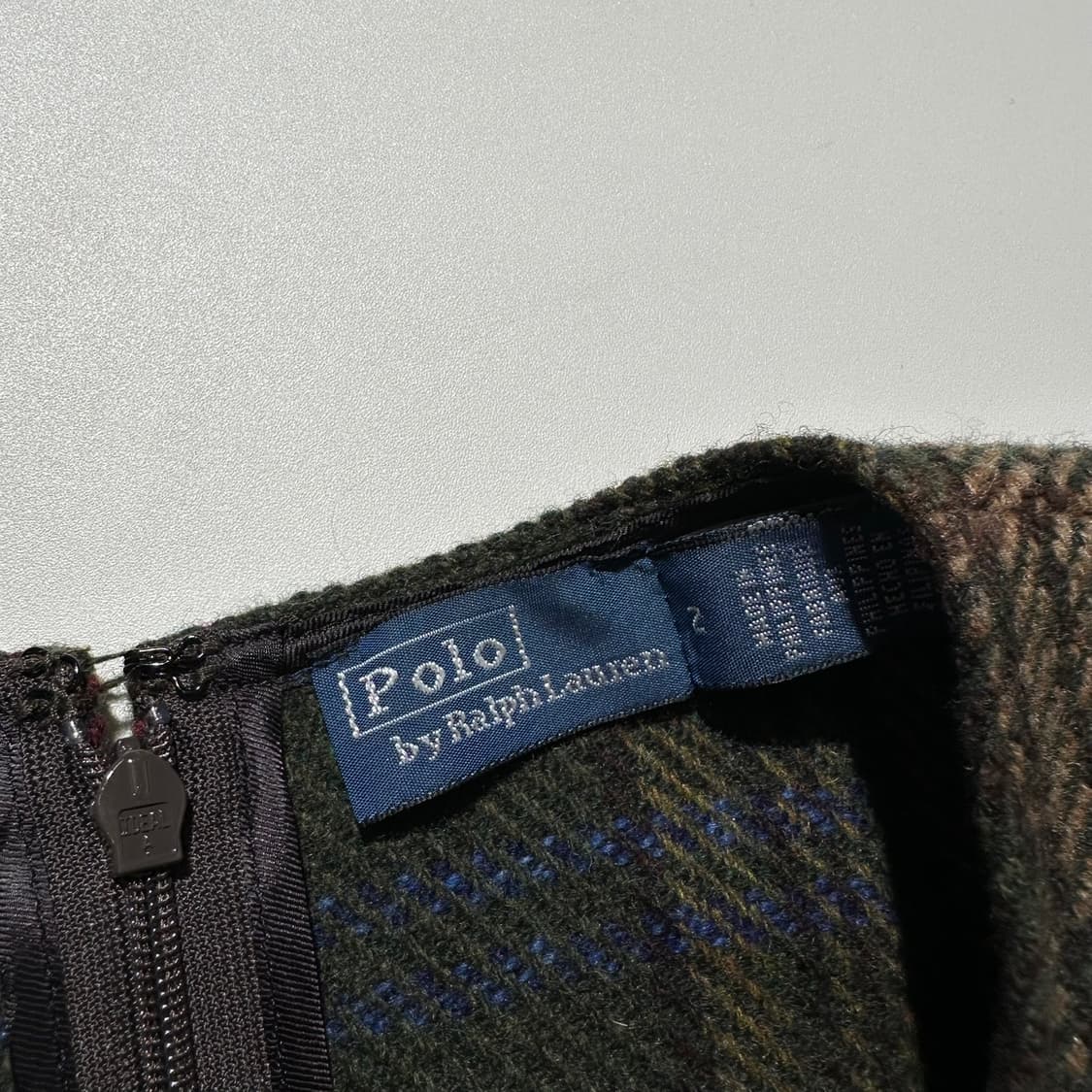 24fw 폴로 랄프로렌 플래드 체크 포 랩 슬리브리스 드레스 원피스 상품이미지6