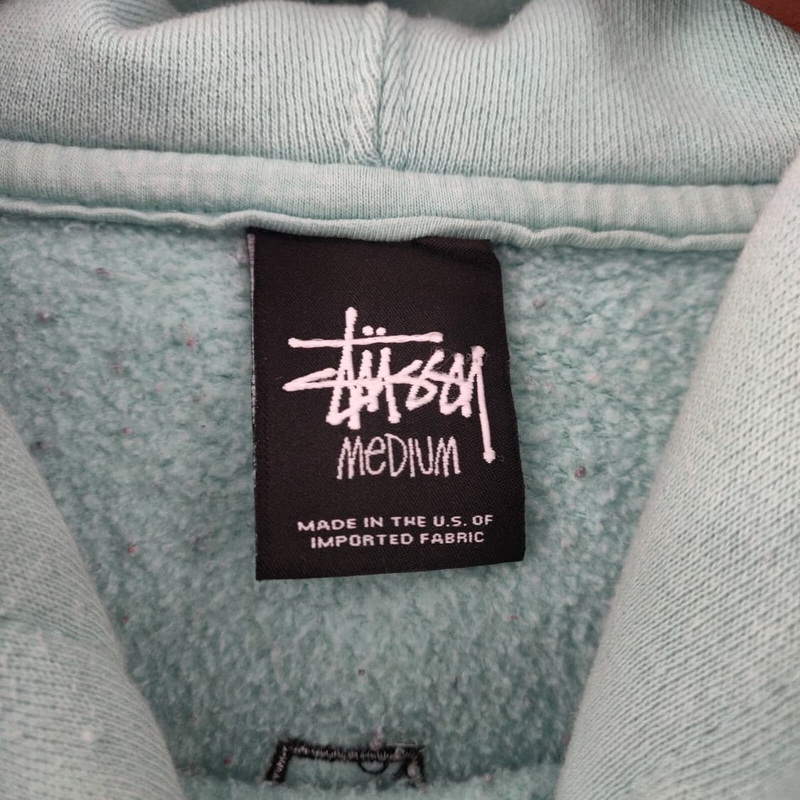 스투시 인터내셔널 트라이브 아플리케 후드티 워시드 라이트 블루 상품이미지6