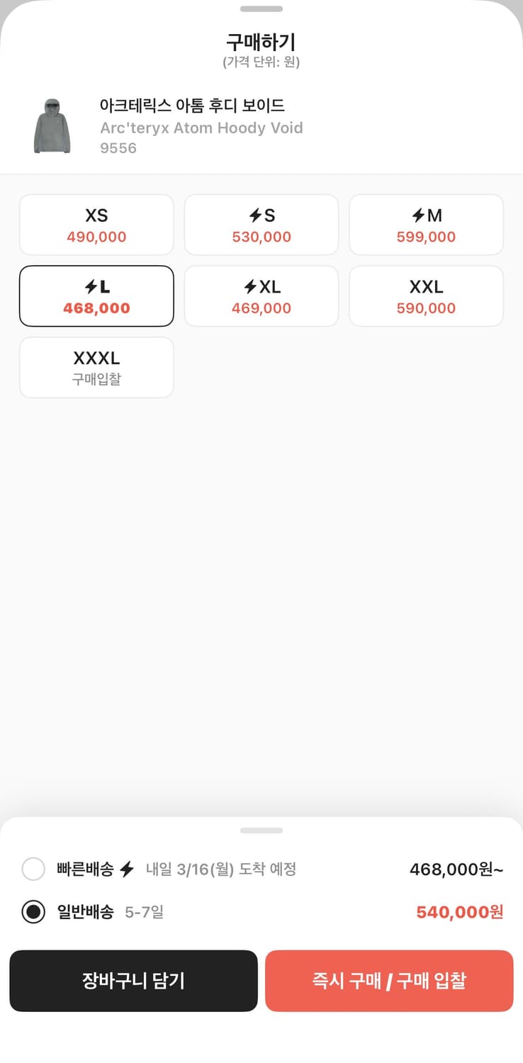 아크테릭스 아톰 후디 보이드 상품이미지2