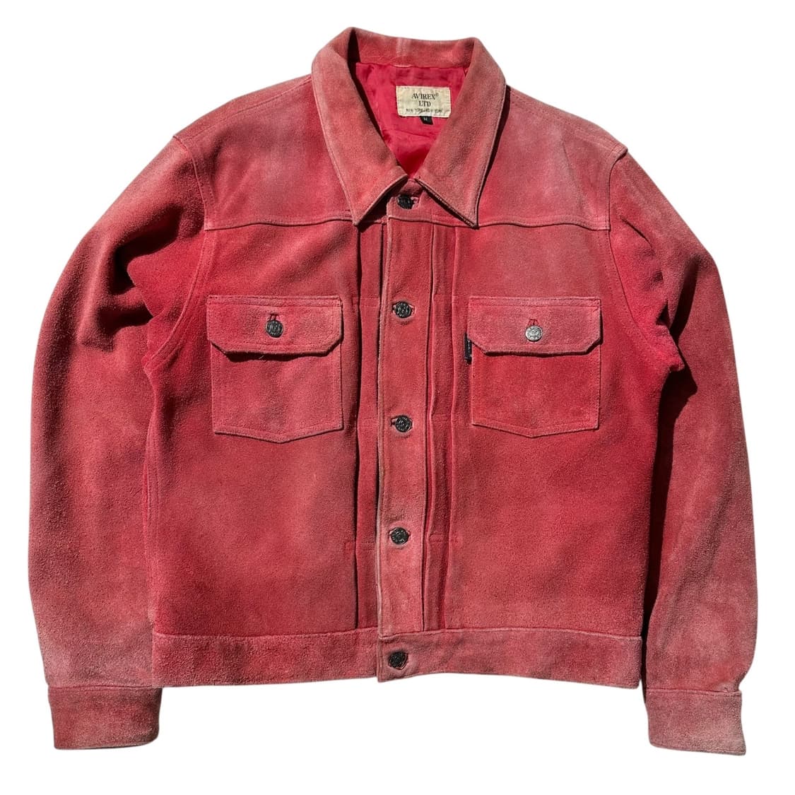 아비렉스 카우레더 스웨이드 2nd 트러커 자켓 상품이미지1