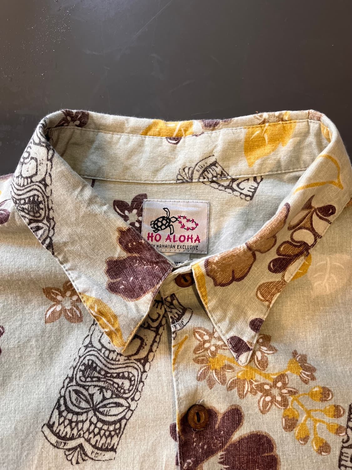 HO ALOHA 하와이안 알로하 패턴 셔츠 (미국) 상품이미지5