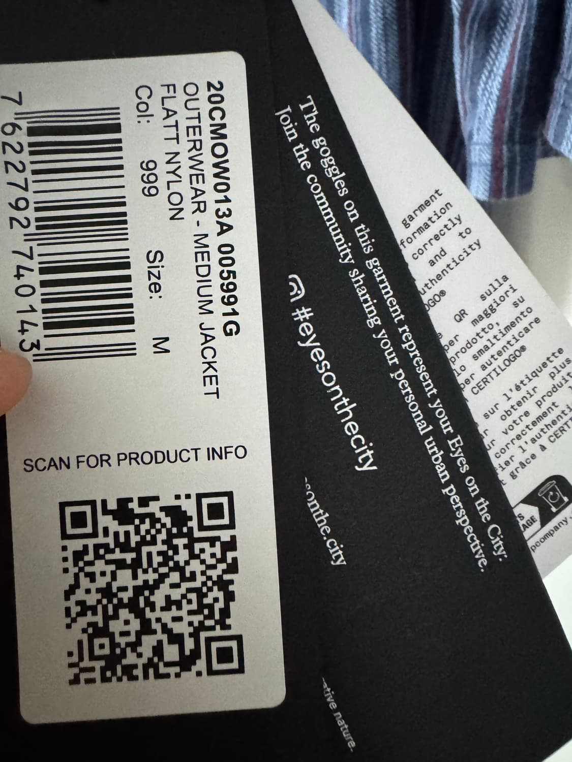 cp컴퍼니 26ss 플랫나일론 암렌즈&고글자켓 M 상품이미지8