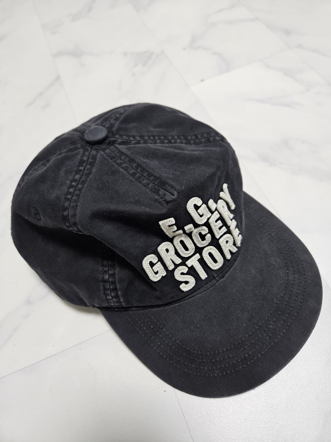 에스피오나지 Grocery 5Panel Vintage Cap Black 상품이미지1