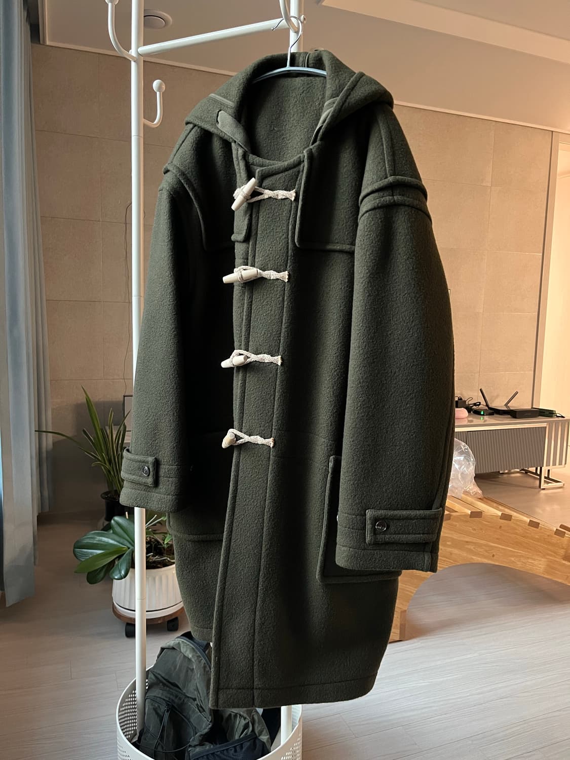 HIS HAZZYS X Take Ivy 올리브 더플코트 상품이미지1