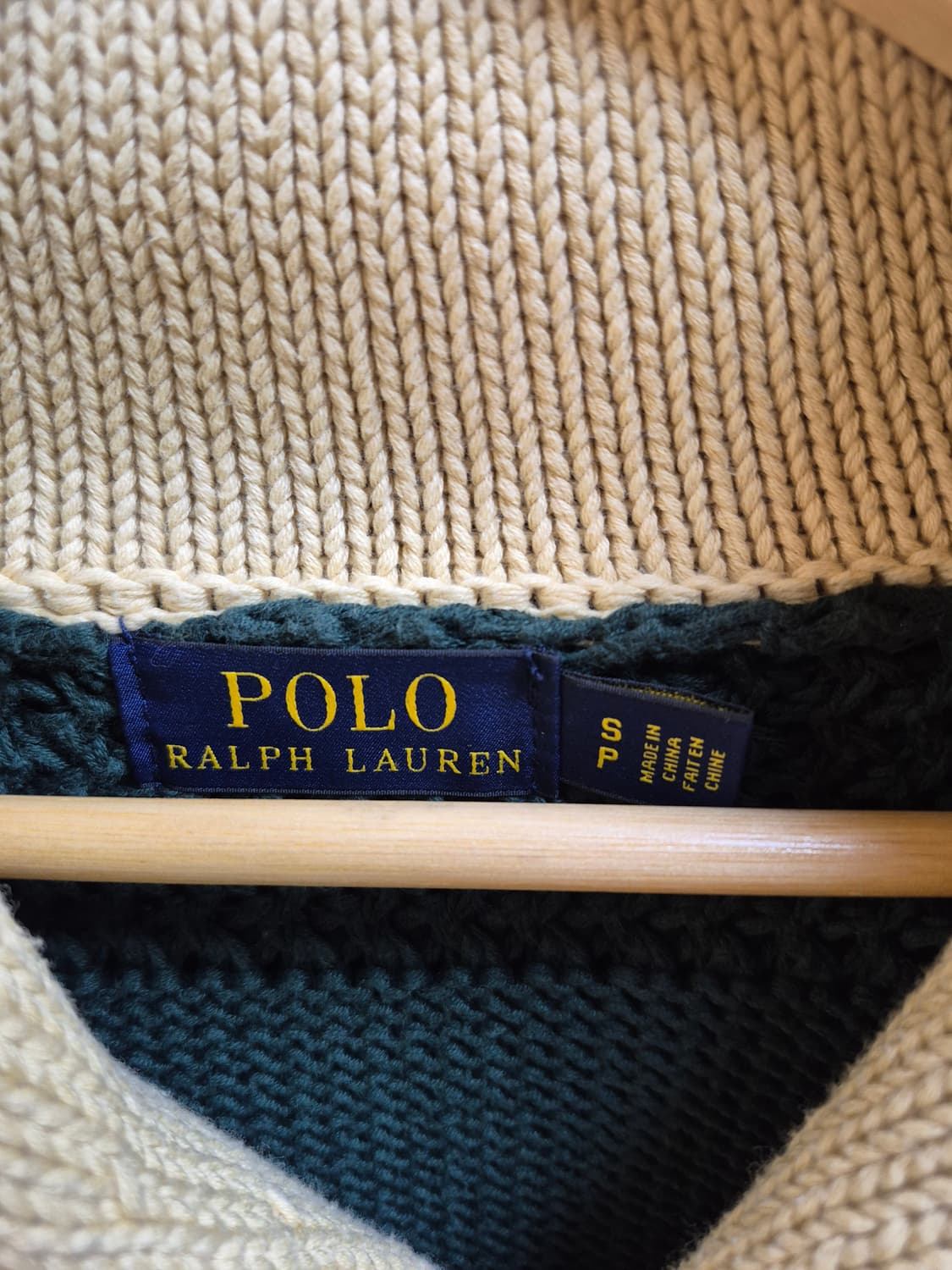 폴로 랄프로렌 R 윙 실드 패치 숄카라 스웨터 S 상품이미지5