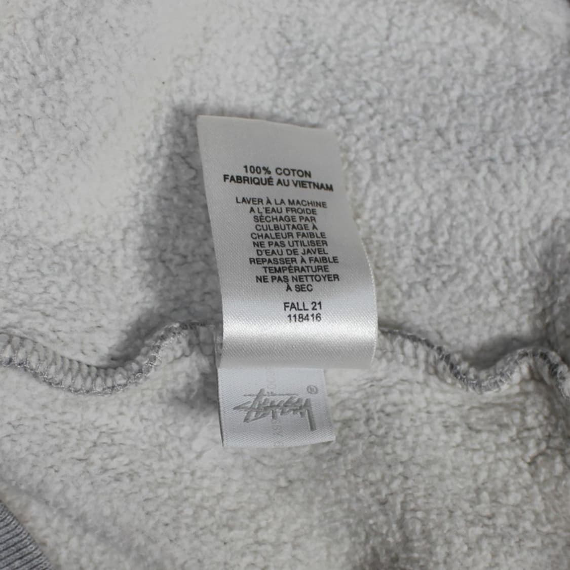 Stussy 스투시 그레이 기모 맨투맨 상품이미지5