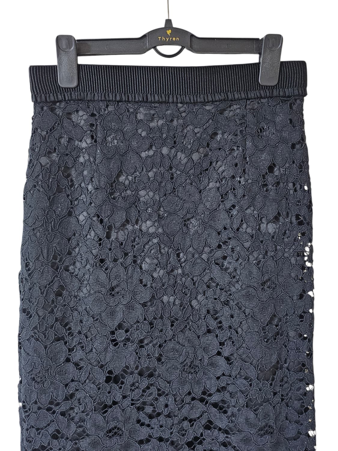 질바이질스튜어트 레이스 H라인 스커트 S 블랙 | 투웨이 지퍼 단정핏 상품이미지5