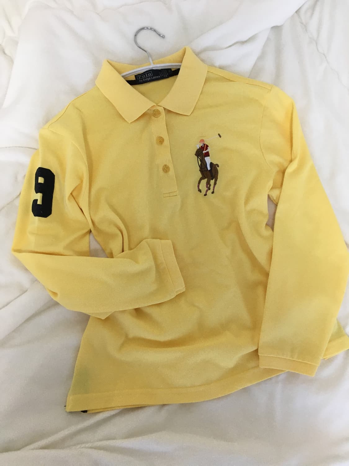 폴로 랄프로렌 빅포니 넘버자수 카라티 긴팔티 상품이미지1