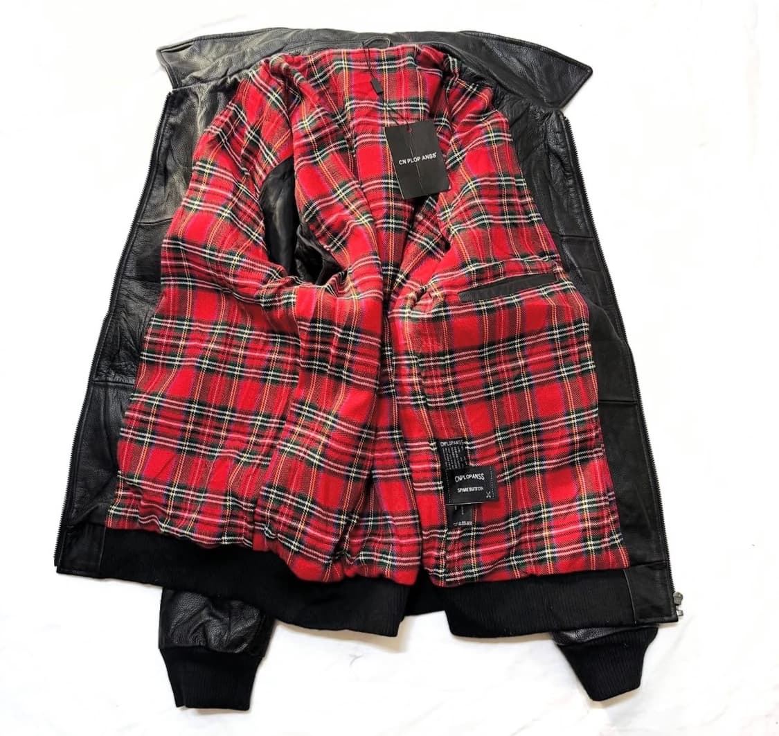 CN PLOP ANSS - 레더 봄버 자켓 상품이미지3