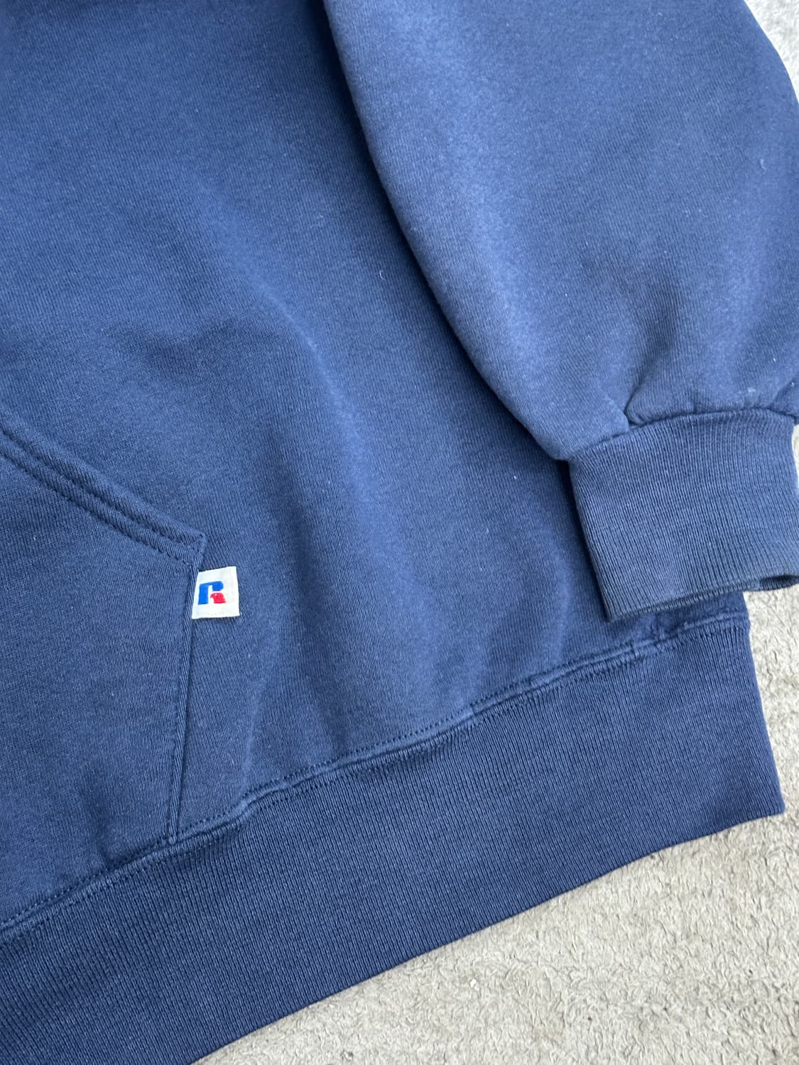 90s 러셀 네이비 후드집업 XXL 상품이미지3