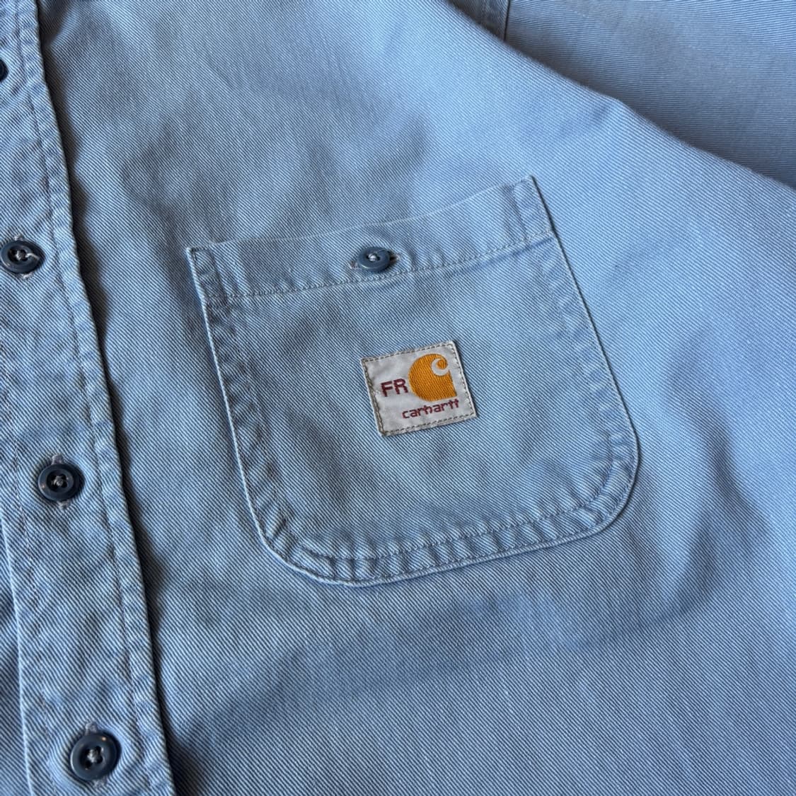 칼하트 FR 오리지널 스카이블루 셔츠 상품이미지5
