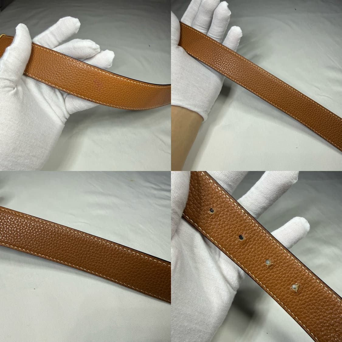 에르메스 리버시블 레더 스트랩 32MM H 골드 버클 벨트 상품이미지6