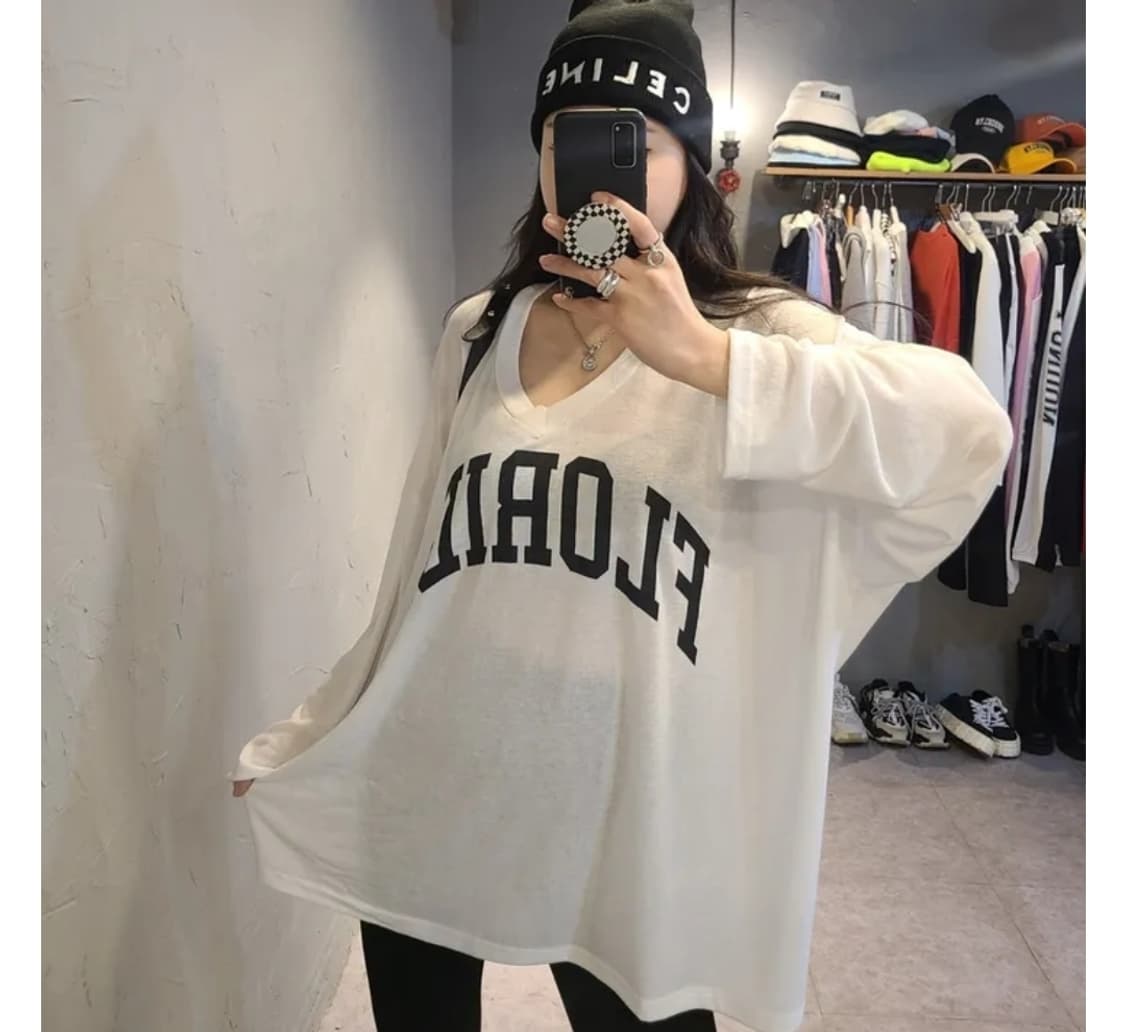 썸머 박시핏 여름 긴팔티 상품이미지5